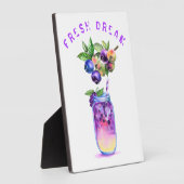 Plaque Photo Boisson Cool de jus de bleuet frais - Cocktail d'é (Côté)