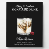 Plaque Photo Boisson Russe blanc ・ Boisson Signature PERSONNALI (Devant)