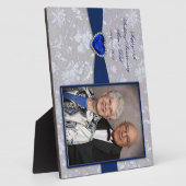 Plaque photo Bold Damask 45th Mariage Anniversary (Côté)