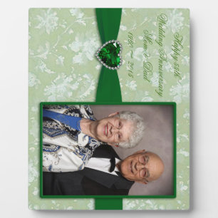 Plaque photo Bold Damask 55th Mariage Anniversary