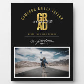 Plaque Photo Bold GRAD Class Of 2025 Photo Graduation Party (Devant)