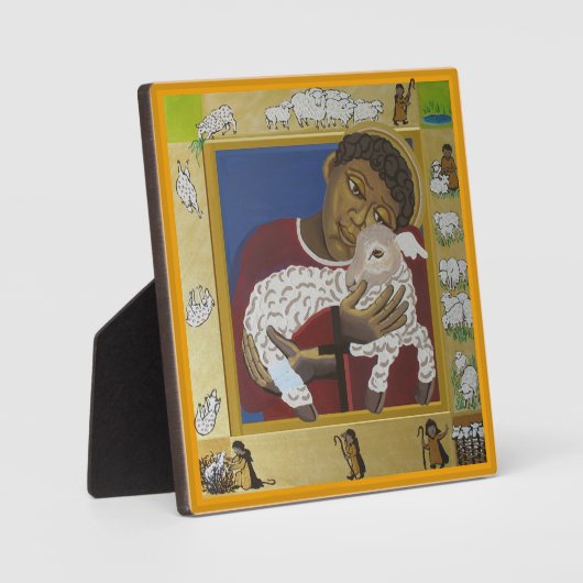 Plaque Photo Bon Berger Jésus (Recto)