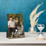 Plaque Photo BON COEUR VOUS AIME PÈRE Noms de photos<br><div class="desc">Cute HEART LOVE YOU PÈRE Photo Names Plaque présente votre photo préférée avec le texte "(love heart) you Dad" en écriture blanche moderne avec vos noms ci-dessous. Personnalisez en modifiant le texte dans la zone de texte fournie et en ajoutant votre propre image. Parfait pour les cadeaux de Noël, d'anniversaire...</div>