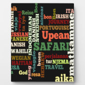 Plaque Photo Bon Italian Irish Safari Hapanese Voyage (Devant)