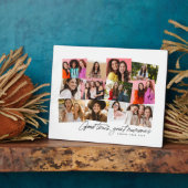 Plaque Photo Bon temps grands souvenirs fun 12 photo collage (Côté)