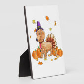 Plaque Photo Bon thanksgiving Dachshund Turquie Costume T Fun (Côté)