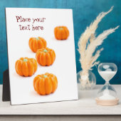 Plaque Photo Bonbons citrouilles d'Halloween (Côté)