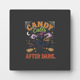 Plaque Photo Bonbons d'Halloween appels après la tombée de la n