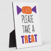 Plaque Photo Bonbons d'Halloween S'Il Vous Plaît Prendre Une Pl (Côté)