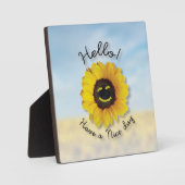 Plaque Photo Bonjour ! Bonne journée (Recto)