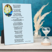 Plaque Photo BONJOUR MON NOM EST JÉSUS poème (Côté)