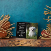 Plaque Photo Bonjour préféré | Hardest Goodbye Pet Memorial (Côté)