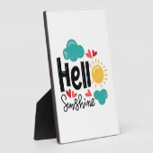 Plaque Photo Bonjour soleil (Côté)