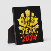 Plaque Photo Bonne année 2024 (Recto)