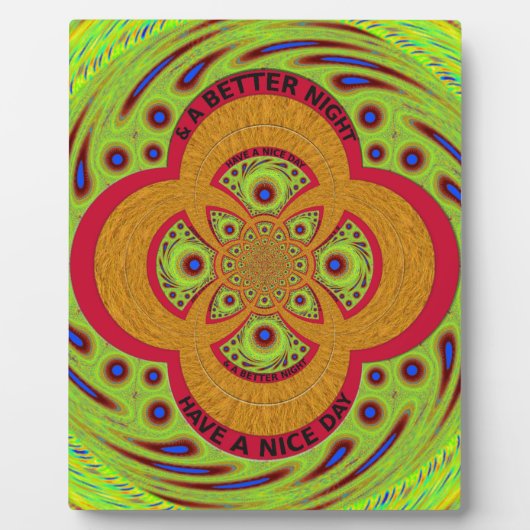 Plaque Photo Bonne journée (Devant)