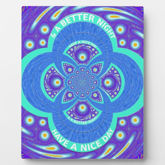 Plaque Photo Bonne journée (Devant)