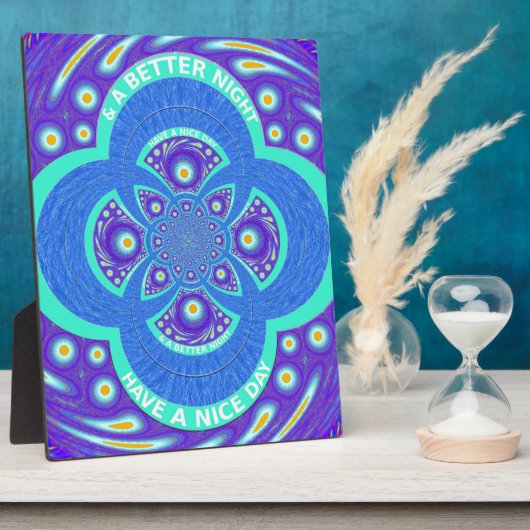 Plaque Photo Bonne journée (Côté)