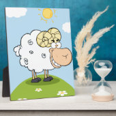 Plaque Photo Bonne mascotte de dessin animé Ram (Côté)