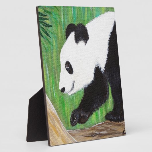 Plaque Photo Bonne peinture Panda (Côté)