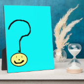 Plaque Photo Bonne question souriante Mark Emoji, Art pour enfa (Côté)