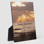 Plaque Photo Bonne retraite - Floride Ocean Sunset (Côté)