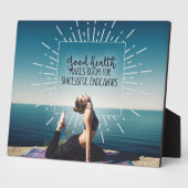 Plaque Photo Bonne santé (Côté)