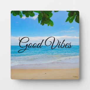 Plaque Photo Bonne vibes Pittoresque Tropical Beach
