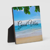 Plaque Photo Bonne vibes Pittoresque Tropical Beach (Recto)