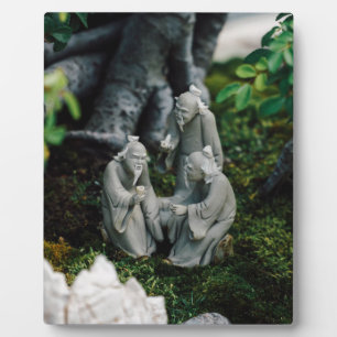 Plaque Photo Bonsai Figurines