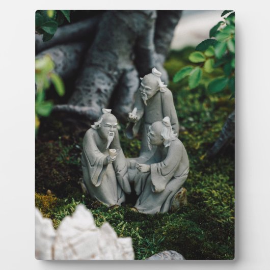 Plaque Photo Bonsai Figurines (Devant)