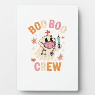 Plaque Photo Boo Boo Crew Infirmière d'Halloween T-Shirt essent