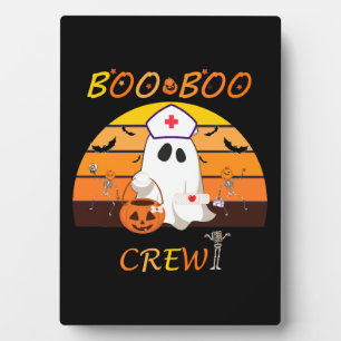 Plaque Photo Boo Boo Crew Nurse Shirts Halloween Nurse Shirt