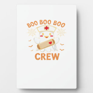 Plaque Photo Boo Crew Drôle Fantôme Éffrayant Halloween Infirmi