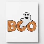 Plaque Photo BOO Halloween Éffrayant (Devant)