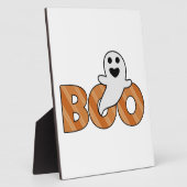 Plaque Photo BOO Halloween Éffrayant (Côté)
