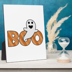Plaque Photo BOO Halloween Éffrayant