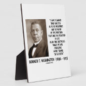 Plaque Photo Booker T. Washington Obstacles Surmontés Réussir (Côté)