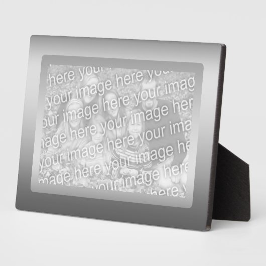 Plaque Photo Bordure d'argent (Côté)