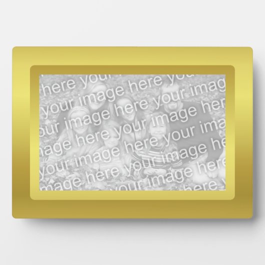 Plaque Photo Bordure dorée (Devant)