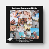 Plaque Photo Bordure noire 14 Photos de chevauchement Diplômé (Devant)