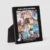 Plaque Photo Bordure noire 14 Photos de chevauchement Diplômé (Recto)