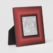 Plaque Photo Bordure Rouge Cuivre (Recto)