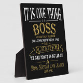 Plaque Photo Boss MERCI BOSS "super patron (Côté)