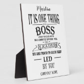 Plaque Photo Boss MERCI BOSS "super patron (Côté)