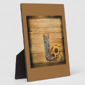 Plaque Photo Botte de tournesol de l'Ouest patiné (Côté)