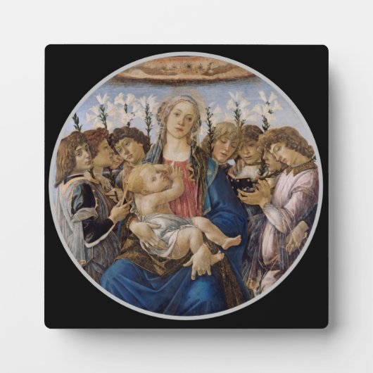 Plaque Photo Botticelli Marie Jésus et chanter Anges (Devant)