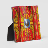 Plaque Photo Bouclier militaire romain - Scutum (Recto)