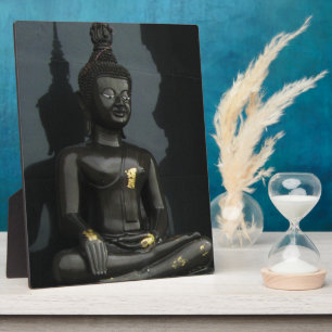 Plaque Photo Bouddha noir ... Nong Khai, Isaan, Thaïlande