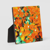 Plaque Photo Bougainvilliers orange vif (Recto)
