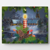 Plaque Photo Bougie de Noël (Devant)